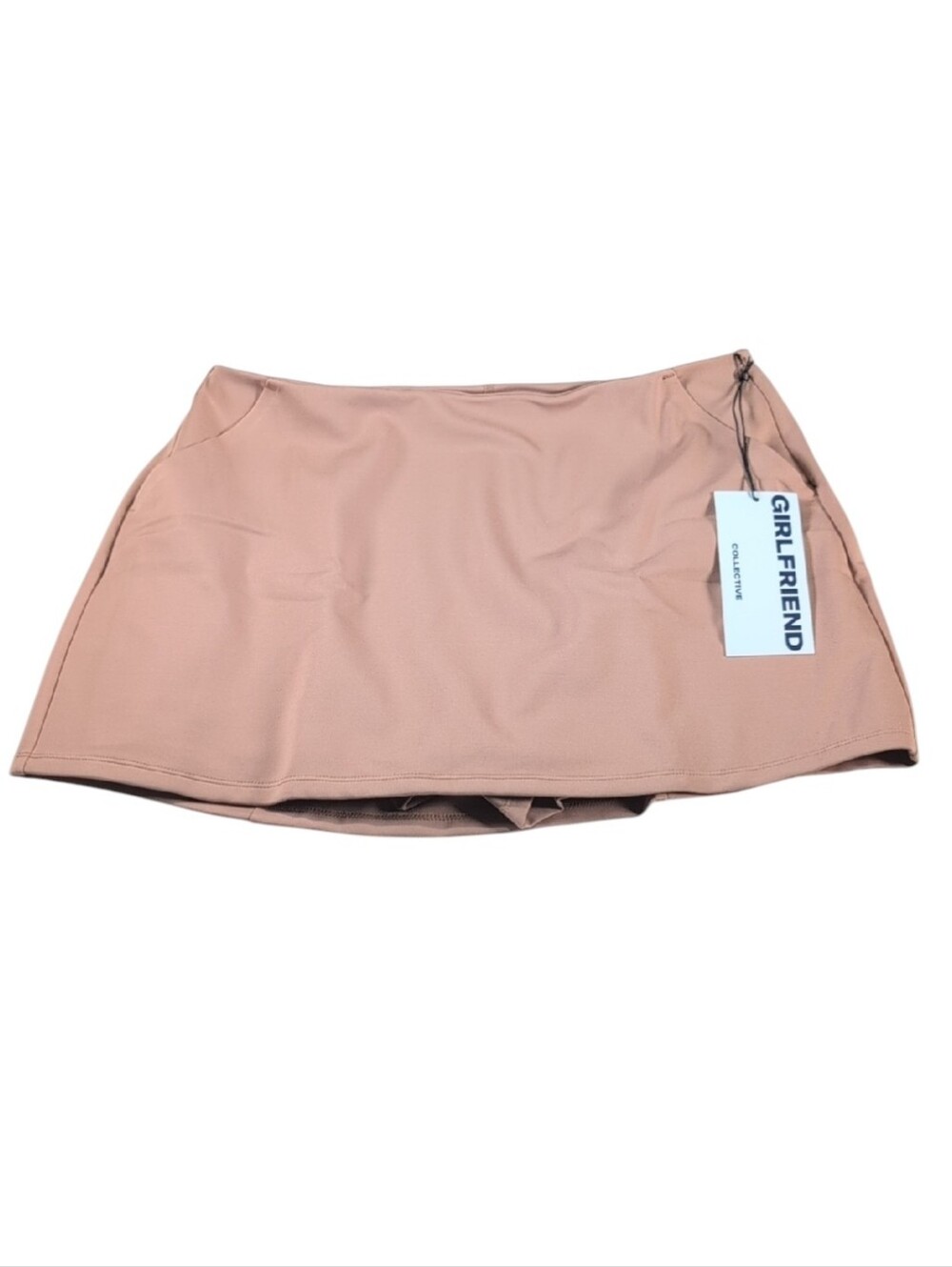 Girlfriend Collective Tan Athletic Skort Mini Skirt Size XL